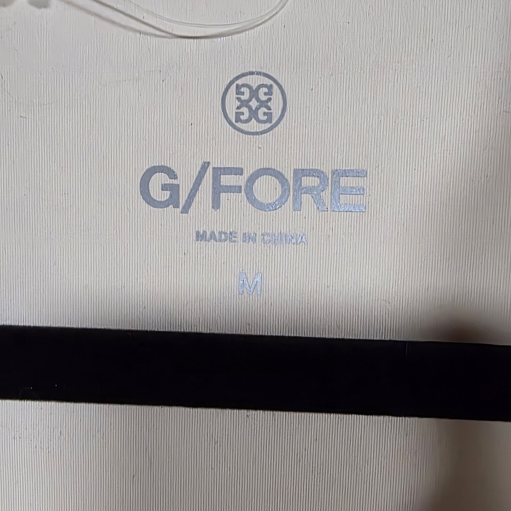 G/FORE Cream and Black Logo Golf Vest - Picture 3 of 6